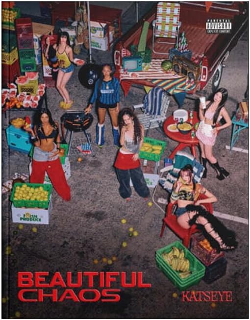 KATSEYE - [BEAUTIFUL CHAOS] (BEAUTIFUL ver) + Extra photocards