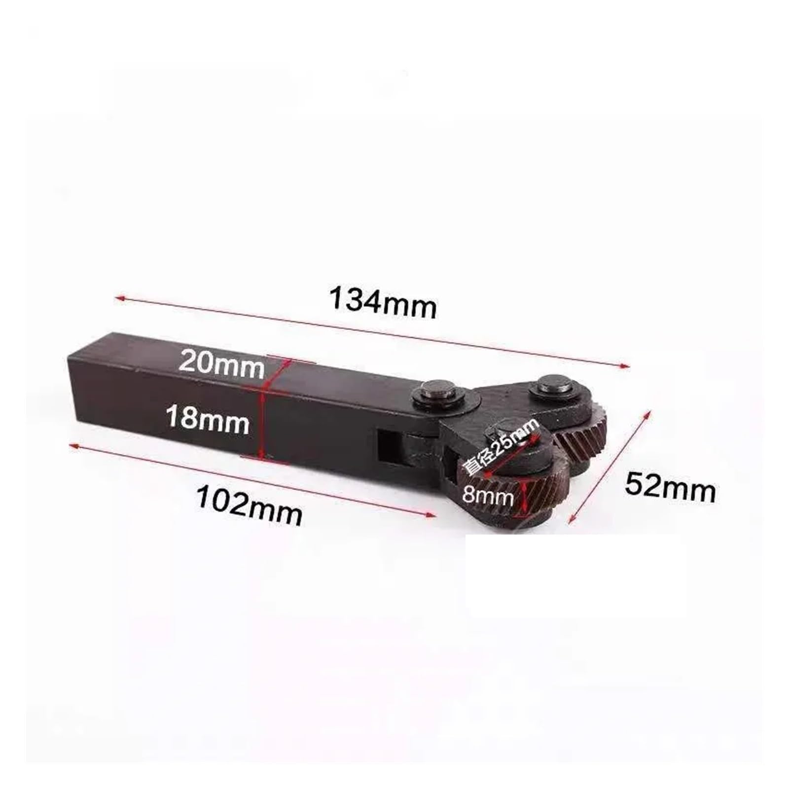 Narzędzie do radełkowania, Zestaw narzędzi do radełkowania 26 mm HSS, podwójne/pojedyncze kółko, skok liniowy 0,4-3,0 mm, wielokolorowy(1set Dual Wheels,2.5mm)