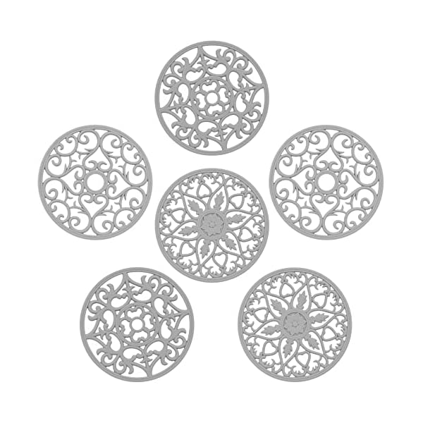   Trivets-for-Hot-Dishes-Silicone-Trivet-Hot-Pads-for-Kitchen-Counter-Silicone-Trivets-for-Hot-Pots-and-Pans-Heat-Resistant-Mat-for-Countertop-Tabletop-Round-Silicone-Mat-Set-of-6-Gray