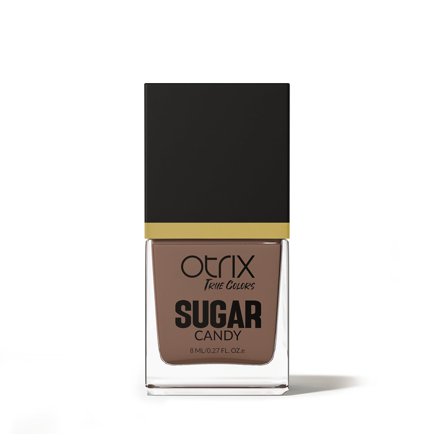 Otrix True Colors Sugar Candy Nail Polish - Mocha Crushed 8ML | Quick Drying | Long Lasting | 21 Free Formula-image-24