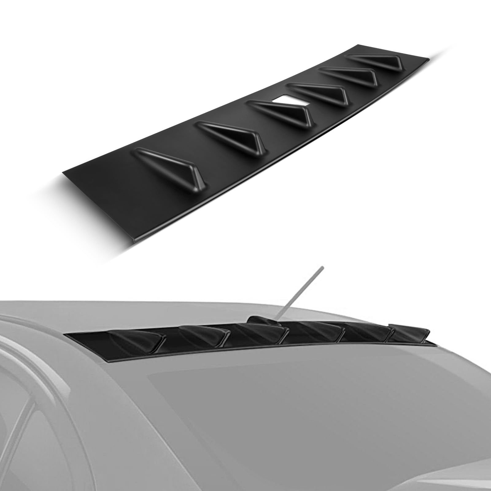 SCITOO Black ABS Rear Rear Roof Trunk Spoiler Wing Replacement fit for Mitsubishi Lancer 4-door 2.0L ES Sportback