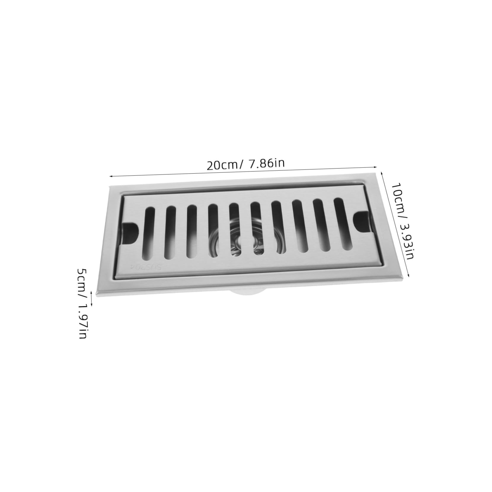 Homoyoyo Desagüe De Piso De Acero Inoxidable Cubierta De Colador De Pelo Colector De Cocina Colador De Fregadero Brida De Ducha Rejilla Extraíble Colador De Drenaje Lineal para Baño