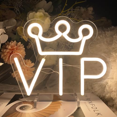 Image of VIP Table Number Neon Sign Desk Lamp Night Light Wedding Letter LED Neon Sign Wedding Table Decorations Neon Light Shop Bedroom Home Room Decor Christmas Party Warm White USB 25x21 CM