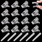 Amplias aplicaciones: el juego de pinzas de manicura es una herramienta de manicura perfecta tanto para el salón de uñas como para el uso doméstico. Es un buen juego de herramientas para salones de uñas profesionales, tiendas de manicura o decoración de uñas. Puedes hacer las uñas postizas rápidamente y ahorrar mucho tiempo.