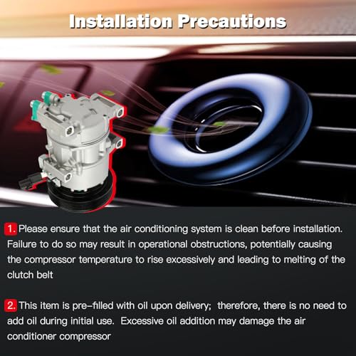 Image of CCIYU AC Compressor w /Clutch for Kia Soul 1.6L 2010-2011