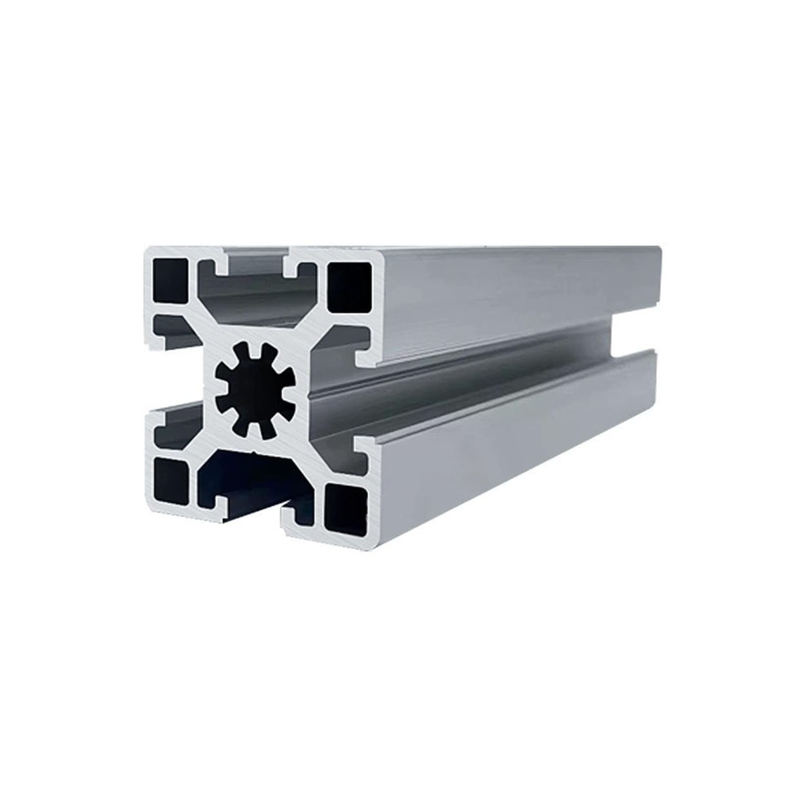 GTPBAO Perfil de aluminio 4545 de 1 metro, tubo cuadrado de 45 x 45 mm, extrusión lineal estándar europea for estructura de equipos. Carril extruido