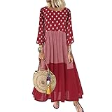 ☀【Combina】: Los elegantes vestidos largos de verano combinan perfectamente con sandalias, zapatos romanos, zapatos de lona, ​​zapatos blancos, etc. Elegantes e informales para mostrar su figura perfecta. Este vestido largo de manga corta con vuelo también se puede usar con un cinturón y una chaqueta.