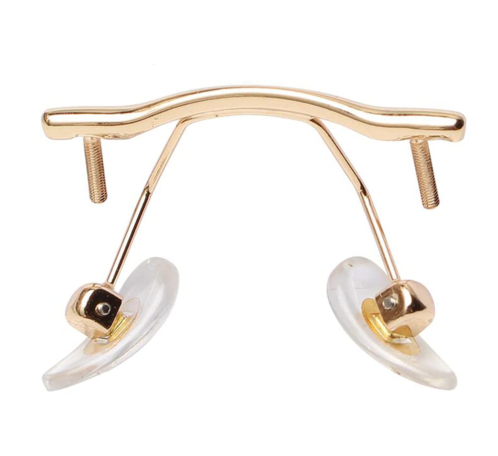 Jingyun Alloy Glasses Replacement, Nose Bridge Replacement for Rimless Glasses, Eyeglasses Repair Accessory for Adults -Gold