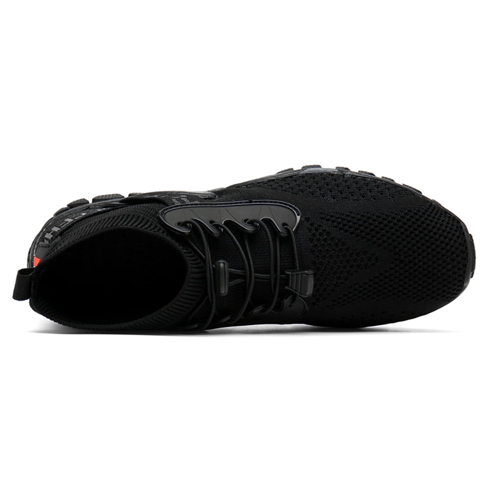 JiuQing Męskie buty do wody Szybkoschnące buty do chodzenia Wsuwane siatkowe buty do wędrówek na plaży Aqua Sport,Black,46 EU