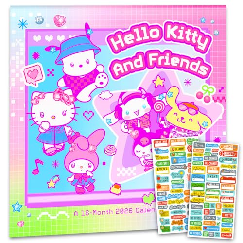 Hello Kitty Calendar 2026 - Deluxe 2026 Hello Kitty and...