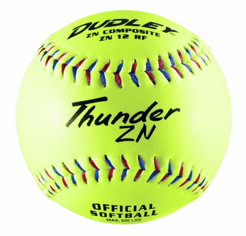 Dudley Non-Association Thunder ZN Slow Pitch Composite Soft Ball - Dozen