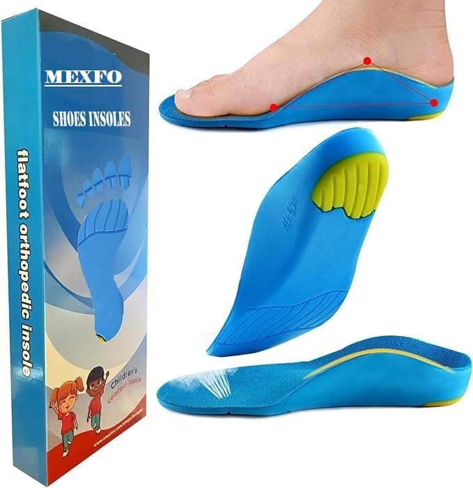 Orthotic Arch Support Shoe Insoles, Children Pu Cushioning Inserts, Shock Absorption Velvet Surfaces Deep Heel Cup Inner Sole for Flat Feet, Feet Heel Pain Relief (33-35 EU KIDS) (B0D985CQJB) Amazon Price History, Amazon Price Tracker