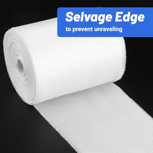 Image of Fiberglass Cloth Tape, 6 oz, 4 inch Wide by 33 yd, 99FT Non Adhesive Woven Fiberglass Fabric Roll for Repair Reinforced, Joint, Seams, Molding, Insulation