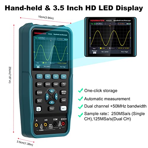 Oscilloscope numérique portable avec mémoire pour dépannage électronique - 5