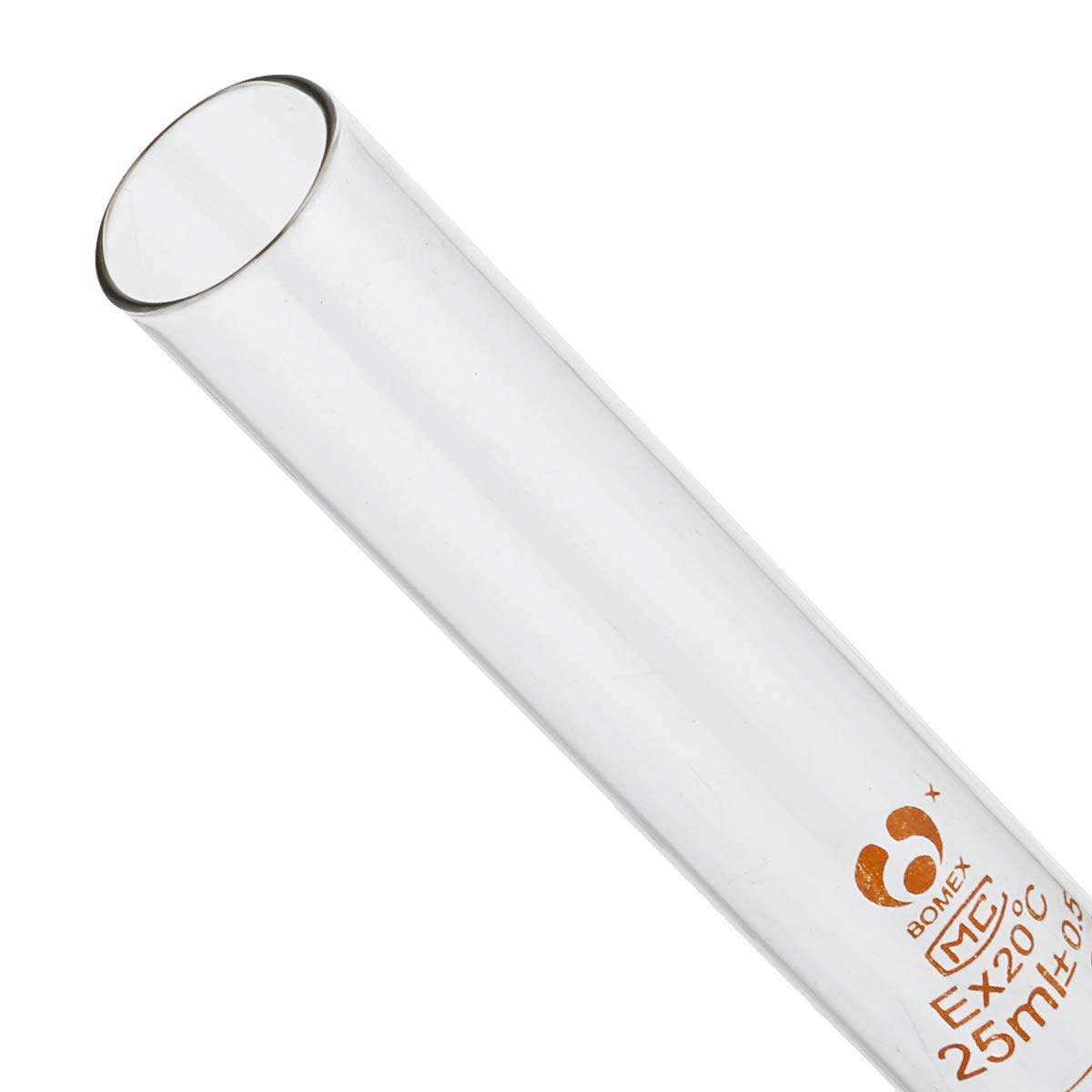 VIDOO 10Pcs/Set Glas Klar Abgestuft Test Tube Messkalibrierung Tube 5/10/20/25/50Ml Für Laborexperiment- 50Ml