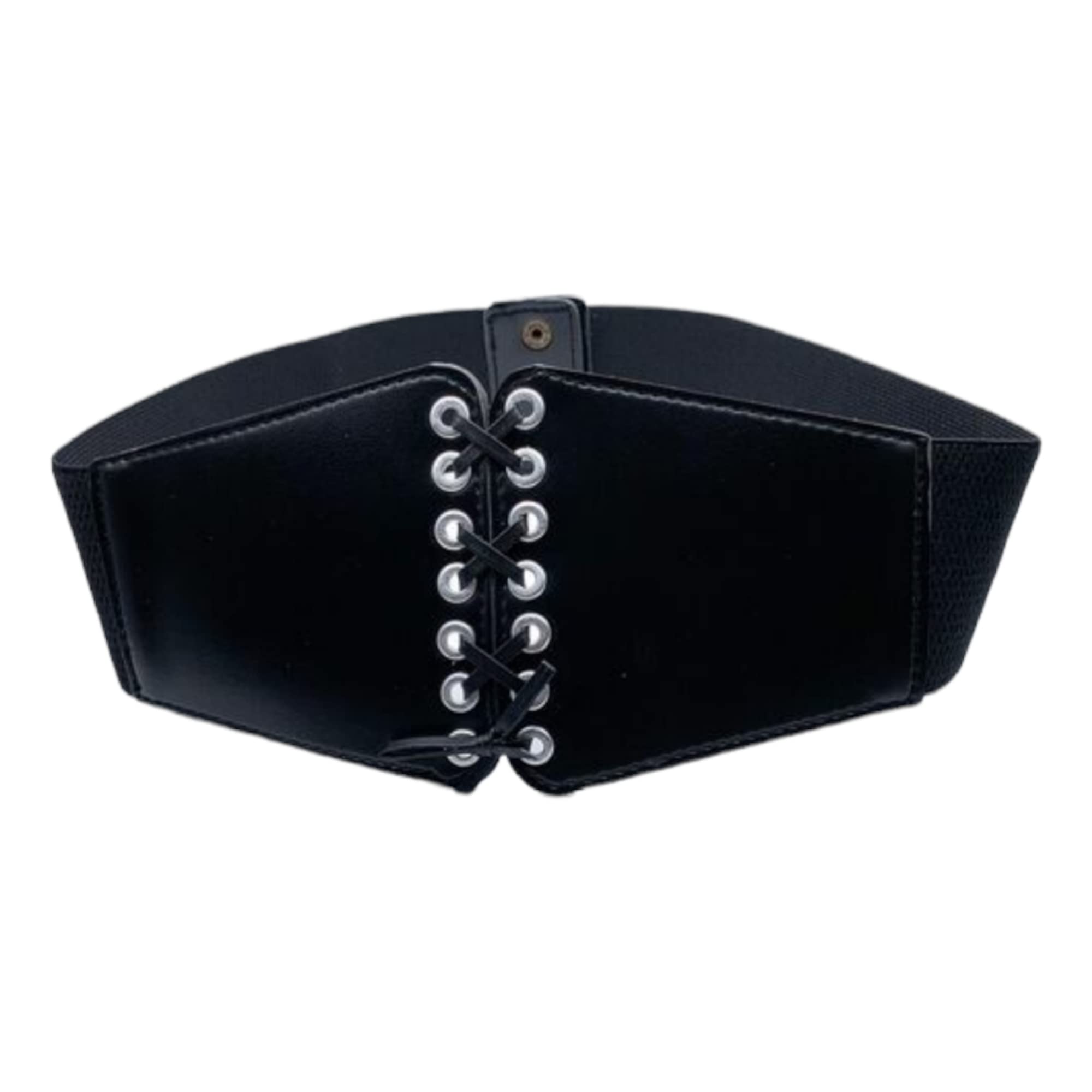 umani Lace-up Cinch Belt Tied Corset Elastic Waist Belt-picture-11