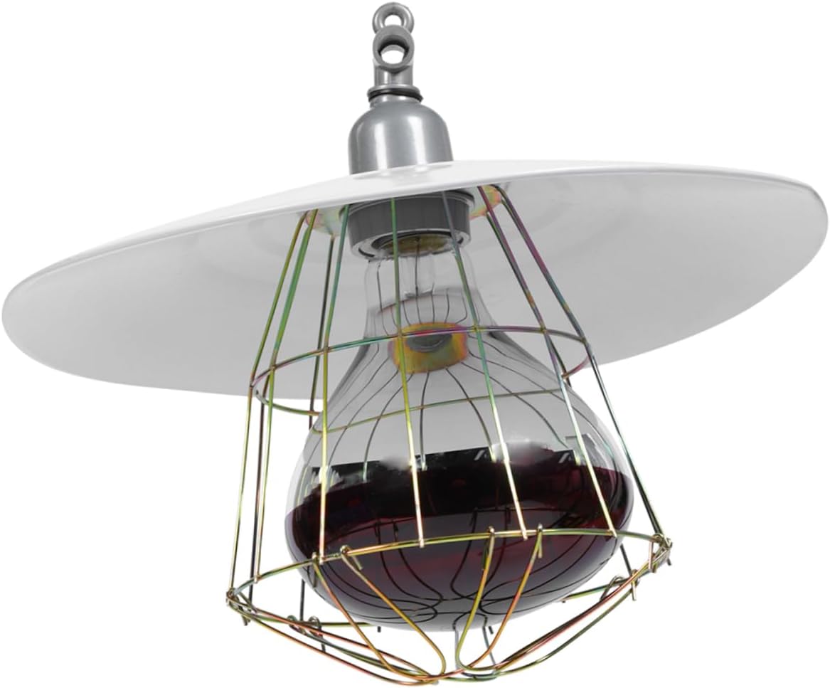 Livestock Warming Lamp for Piglets Comprehensive Heating Preservation Tool Ceramic Socket for Farms Animal Breeding Energy Efficient Infrared Light