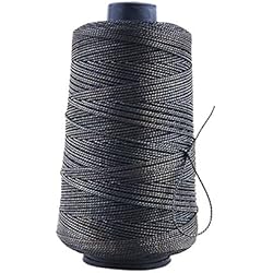 XUPHINX Costura de Cuero de Nylon Reforzado Fuerte Encerado Hilo para Zapatos de reparación Artesanal Negro