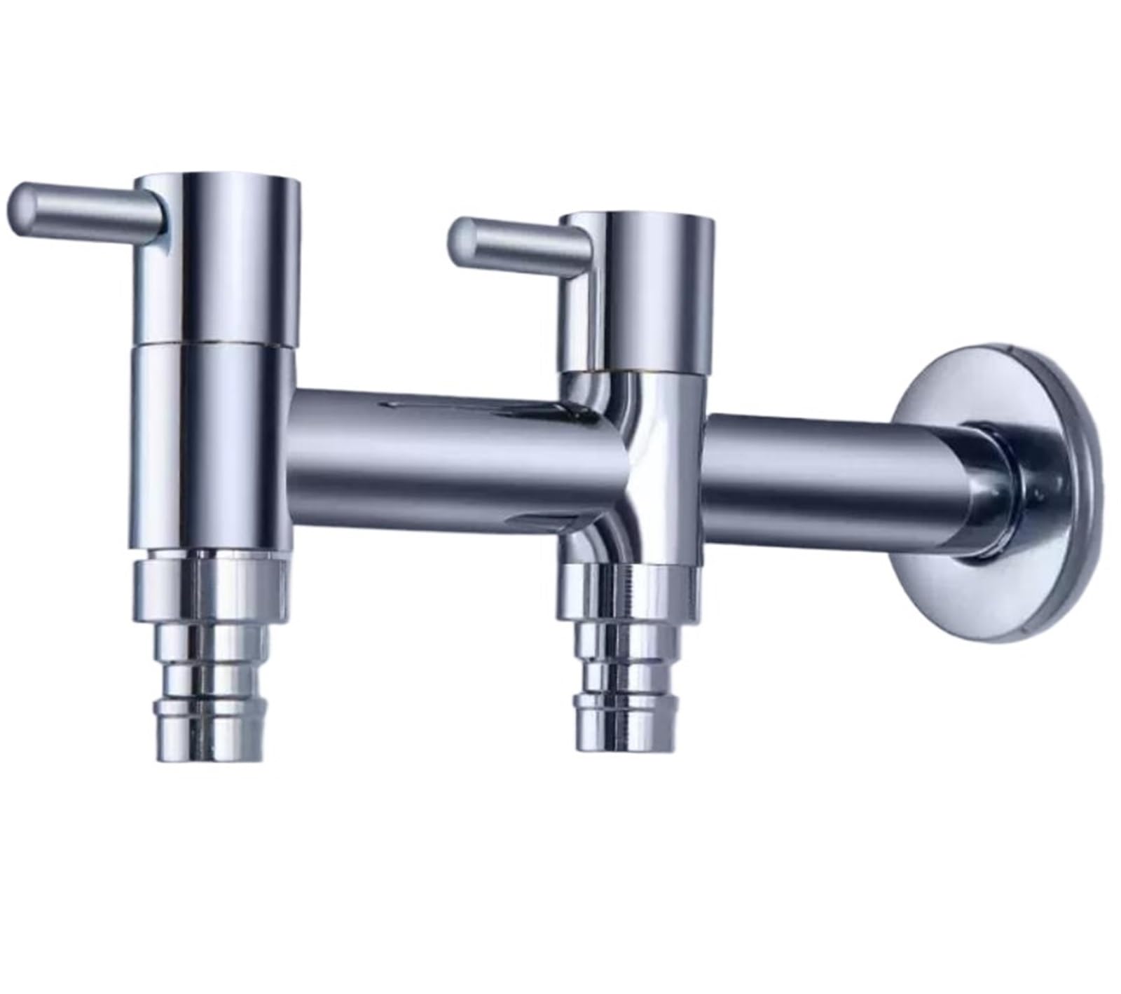 Garden Taps Garden Faucet Brass Double Handle Use Bib-Cock Washing Machine Copper Bibcock,Toilet Tap(Style 2)
