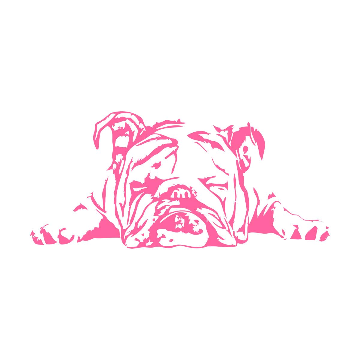 English Bulldog Wall Decal Home Decor Pet Stickers Vinyl Art Dog Wallpaper for Kids Room Small - 26x57cm โ image 1