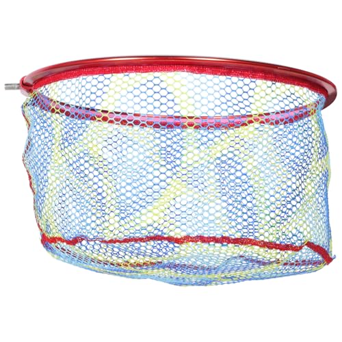 TOGEVAL Foldable Fishing Net Lightweight Zinc Alloy Fish Catching Net for Multi-strand Braiding Technology Portable Fishing Aid Random Color