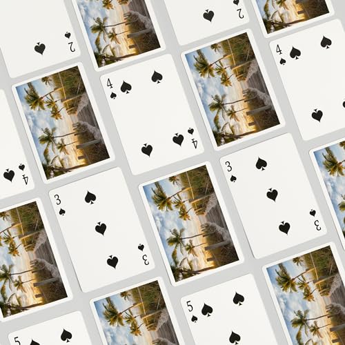 Baraja de 52 cartas tamaño póker con fotografía Florida miniatura 4