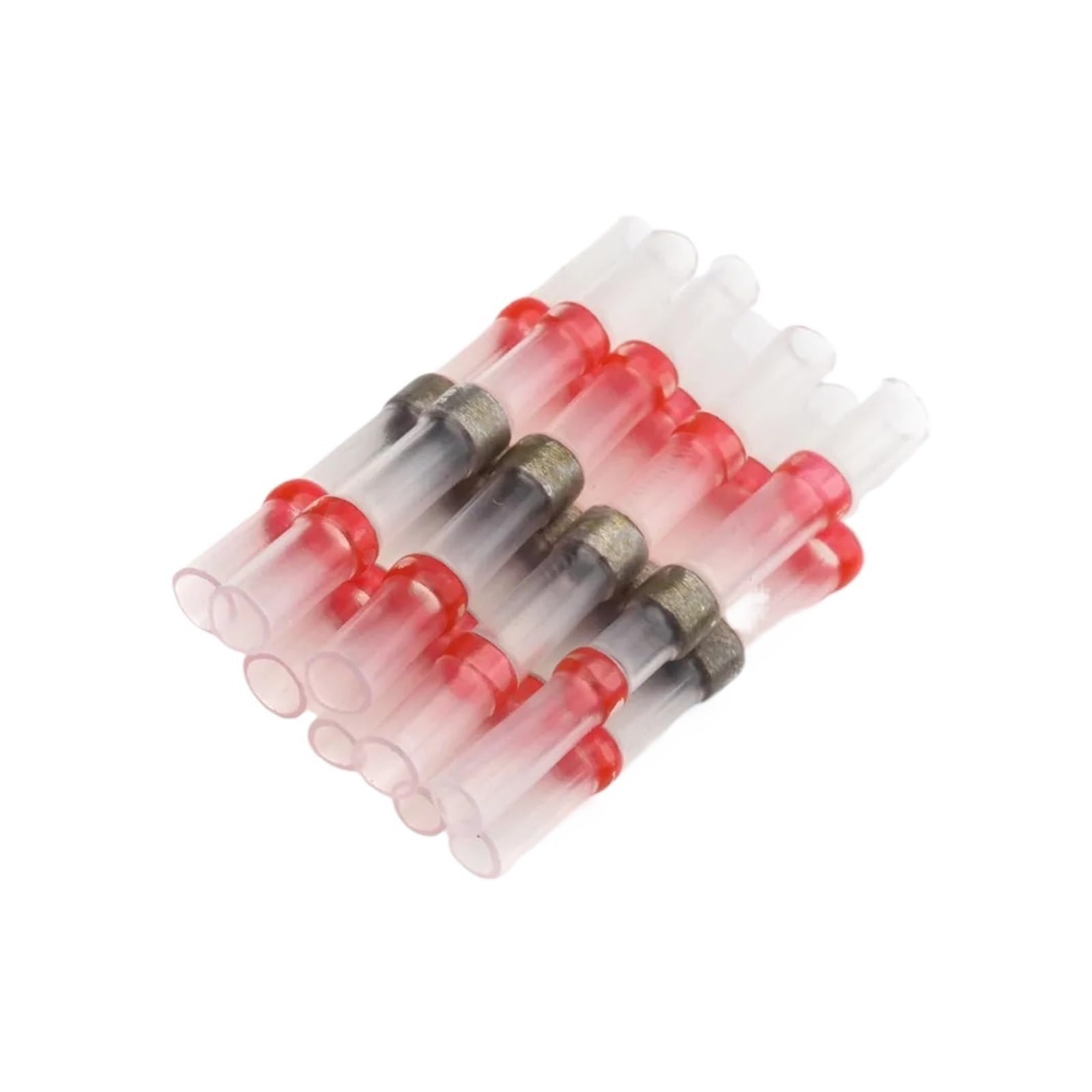 500/100PCS Lötanschlüsse Dichtungsdraht Wasserdichter Schrumpfstoßverbinder Rote elektrische Anschlüsse Isolierter Spleiß(400PCS)