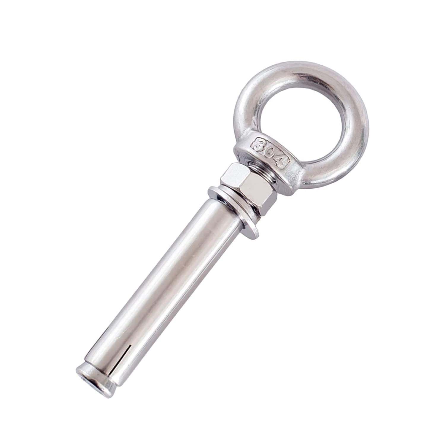 Pernos de ojo de elevación, Perno de ojo expansión, pernos M14, sujetador anclaje alta resistencia, elevación acero inoxidable 304(M14x100mm)
