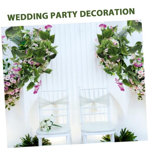 Enredaderas de flores artificiales TOYANDONA de 2 piezas para decoración de pared 5