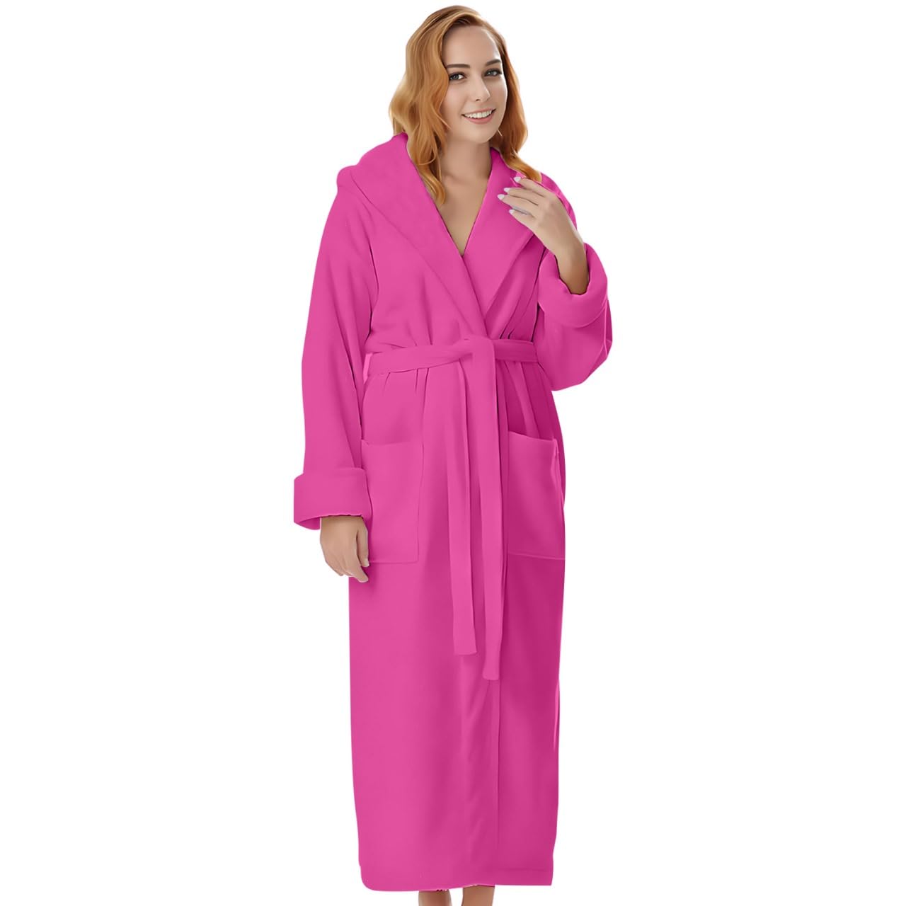 KAHAF COLLECTION Cotton Terry Robes for Women and Men, Terry Shawl Collar Bathrobe, ONE SIZE - UNISEX Men & Women Spa Robe