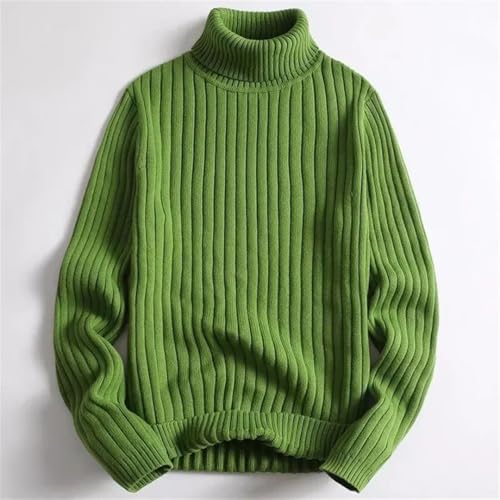 Men's Casual Turtleneck Sweater Warm Solid Knit Pullover Autumn and Winter3