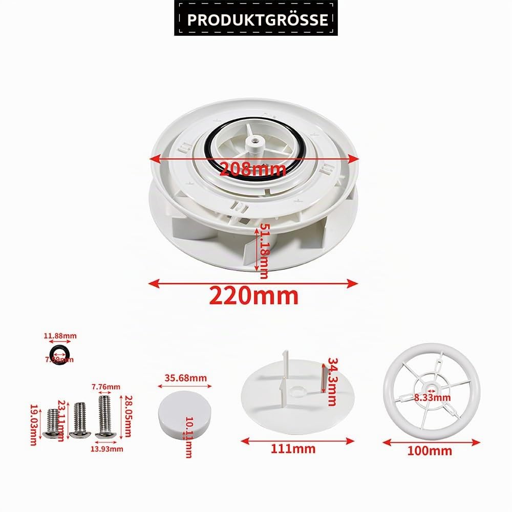 Dachlüfter Weißer Dachventilator für Wohnmobil Caravan Boot Weiß