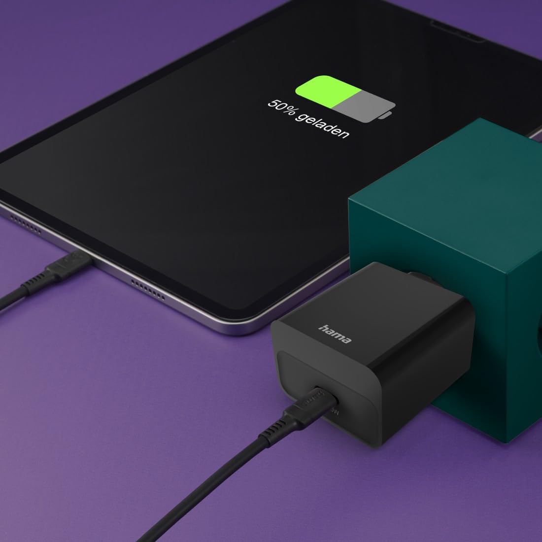 HAMA Szybka Ładowarka Sieciowa 20W, USB-C, Technologia Power Delivery, Kompatybilna z iPhone’ami od 11 do 15, Idealna do Smartfonów, Tablety, Powerbanki, Bezpieczne Ładowanie, Czarna