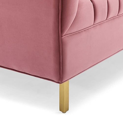 Miniatura 6 de Modway Shift Channel - Sofá biplaza, color rosa polvoriento