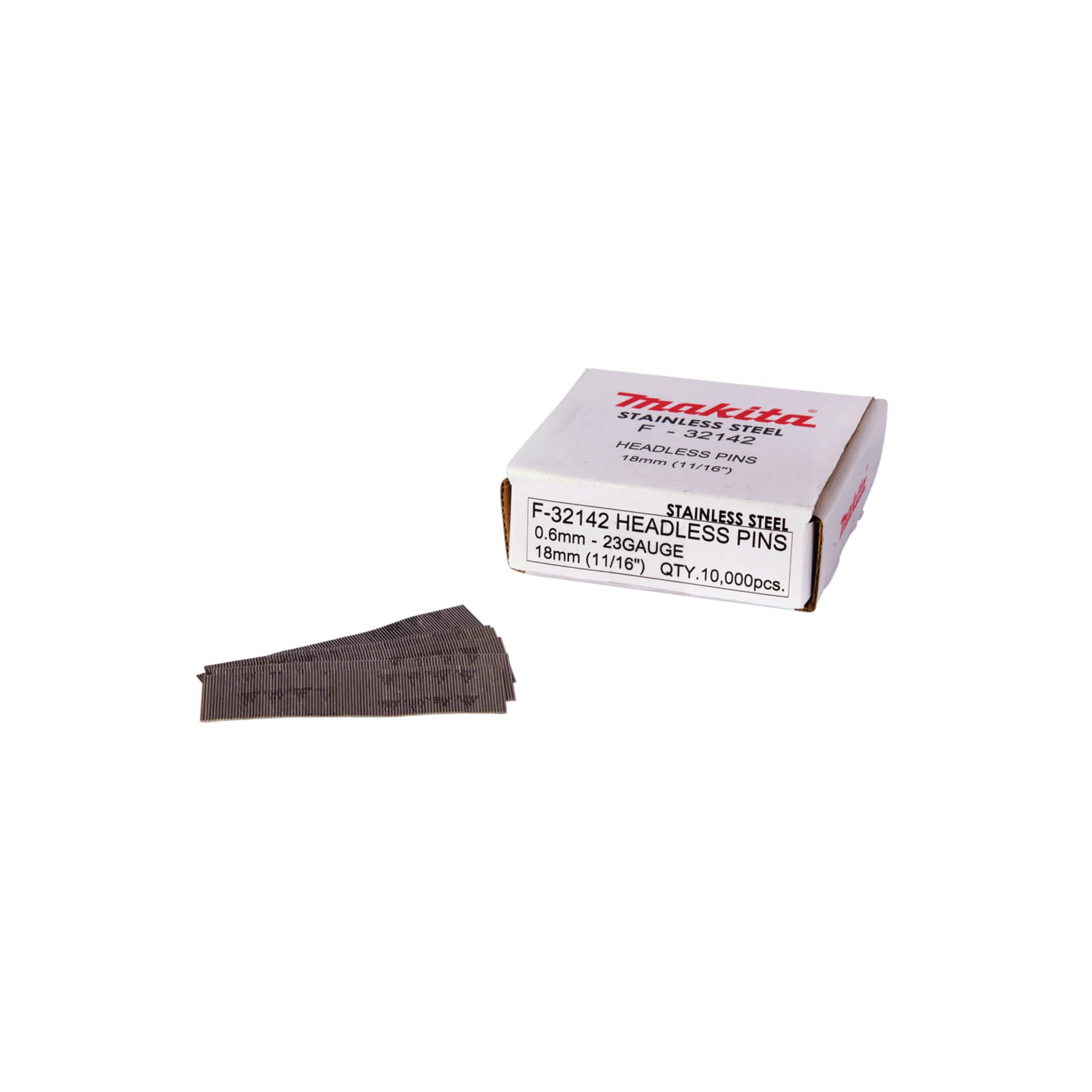 Makita F-32142 - Clavos Pin Inox 18mm