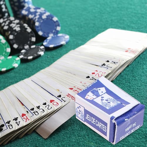 2 Stück Maßstab Kleine Pokerkarten aus Robustem Klare Muster für Puppenhaus Dekoration Gesellschaftsspiele für Erwachsene Geschenkidee für Familie und Freunde – Bild 7