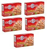Elazvibes - Mediterrane Feinkost – Sardinen in Tomatensoße, 5er Pack