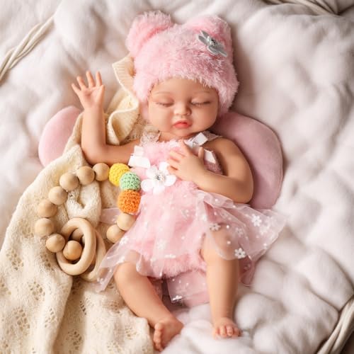 Muñeca bebé de silicona realista de 12 pulgadas miniatura 5