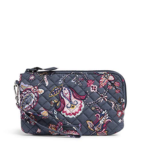 Vera Bradley Cotton Wristlet with RFID Protection, Felicity Paisley