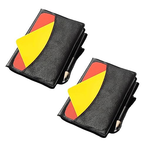 Hemoton Standard Soccer Cards Set Portable Referee Kit Write Cards for Referees Football Accessory