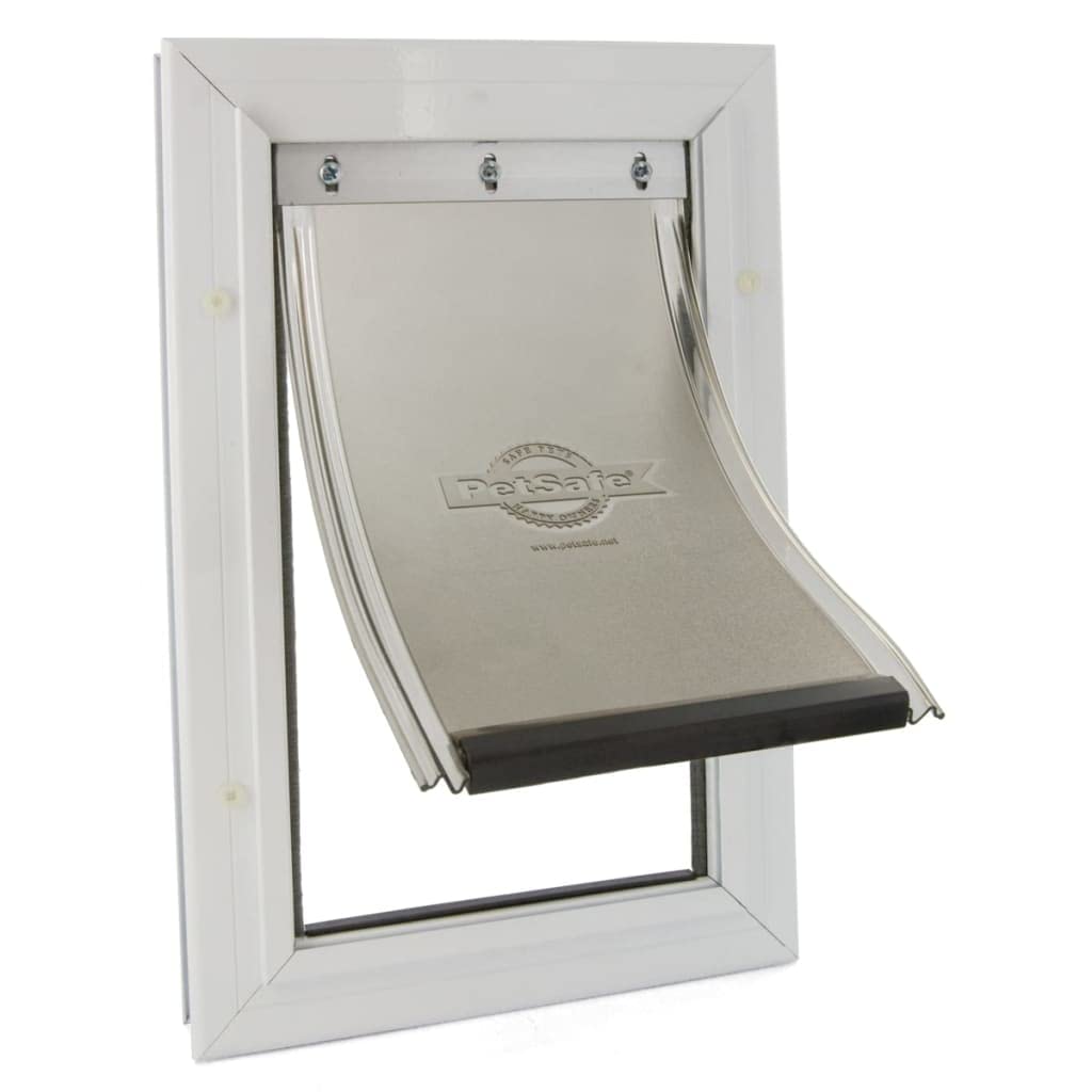 Staywell PetSafe, Aluminium Pet Door, Solid Design, Easy Install, For Pets Up To 7 kg - (Small),White