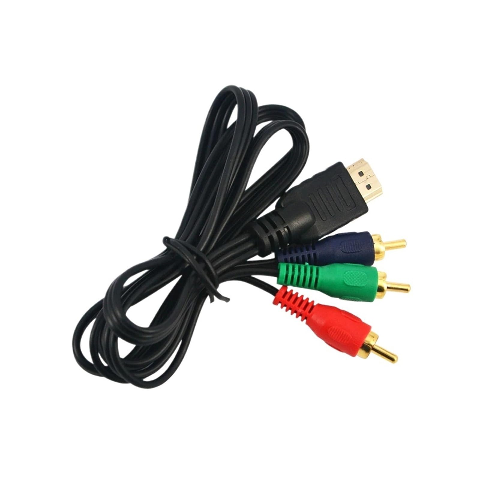 Adaptador De Conversión AV De 1080P HDMI A RCA, Compatible Con Reproductor Multimedia De TV, Cable Conector De Transmisión De Audio Y Vídeo De 1m Y 3 Pies