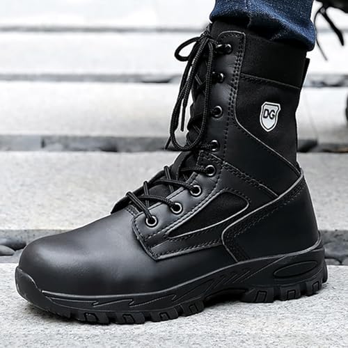 Waterproof Steel Toe Boots for Men Indestructible Non Slip Resistant Mens Work Boots Safety Composite Toe Construction Shoes4