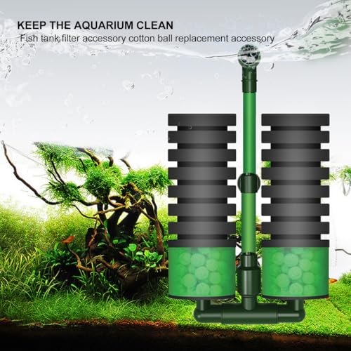 Image of balacoo Fish Tank Filter Accessories Replacement Sponge 6-Pack Double Layer Foam Aquarium Filter Sponge 4.72X7.08X2.36 Inch for Efficient Aquarium Pump Filtration