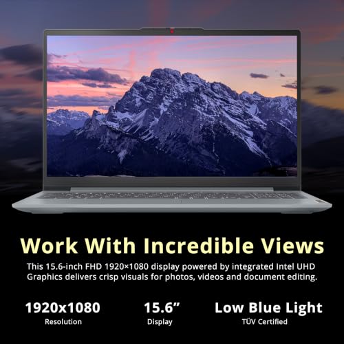Image of Lenovo IdeaPad Slim 3i 15.6 inch FHD Laptop, Intel N100, 4GB DDR5, 1.12TB Storage (128GB SSD+1TB Docking Station Set), Intel UHD Graphics, Num Pad, Compact & Portable, Wi-Fi 6, Win 11, Arctic Grey
