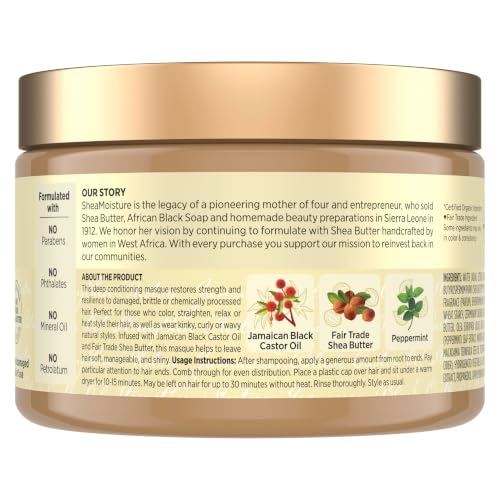 SheaMoisture Jamaican Black Castor Oil Treatment Masque 11.5oz - image 2