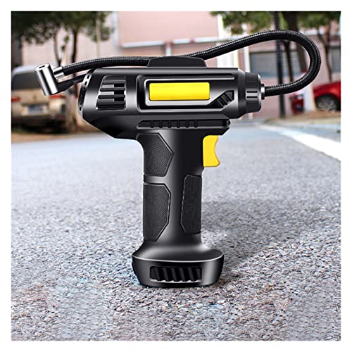 Gonfiatore per pneumatici per auto senza fili, portatile, gonfiatore digitale per pneumatici per auto, adatto anche per pneumatici di moto e biciclette (digitale cablato)