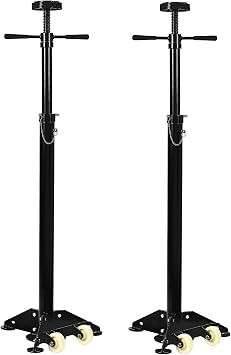 2PACK Underhoist Support Stand, 3/4 Ton Jack Stand, Under Hoist Stand for Vehicle Lifting & Support, 1655Lbs Capacity, Lifting from 38.4 to 75.4Inch,