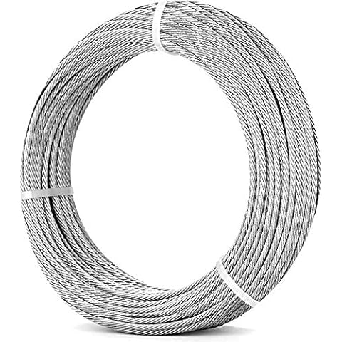 Stainless Steel Cable 1/8 inch Deck Cable Railing Hardware 170FT. Stainless Steel Wire Rope 1/8" Cable Railing Hardware Wire Deck Railing. T316 Stainless Steel Cable 1/8 Wire Rope Aircraft Cable 1/8 Cover