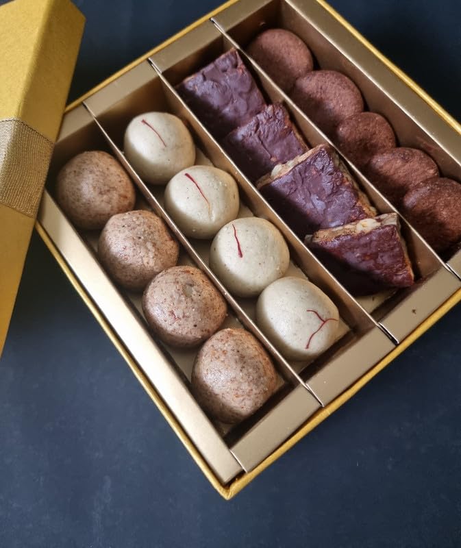 KILOBEATERS (Low Carb Mithai Box) Almond Ladoo, Cashew Ladoo, Low Carb